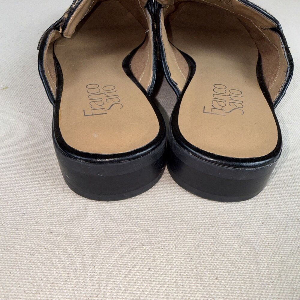Franco Sarto Malesa 2 Leopard Calf Hair Mule Loafers Slip On Flats Women’s 8.5 - Picture 8 of 9
